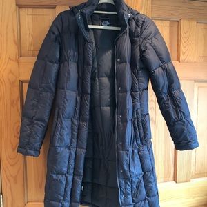 Dark gray north face down jacket